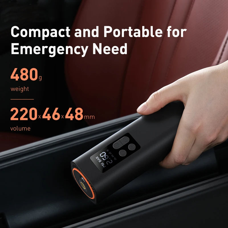 Mini Car Air Compressor , Smart Digital Inflatable Pump For Car Bicycle Boat Air Pump