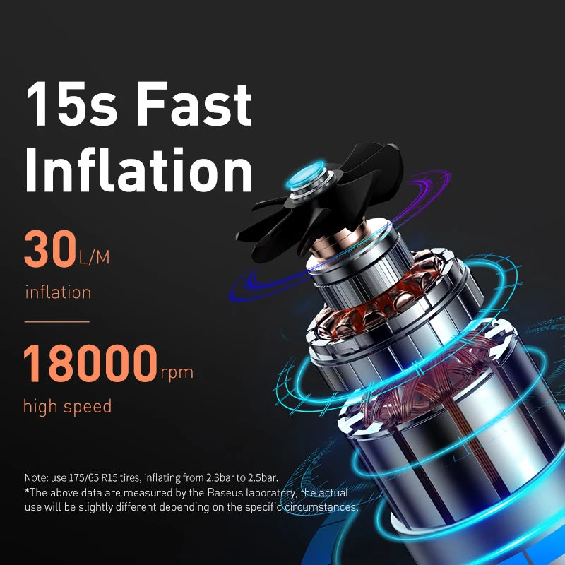 Mini Car Air Compressor , Smart Digital Inflatable Pump For Car Bicycle Boat Air Pump