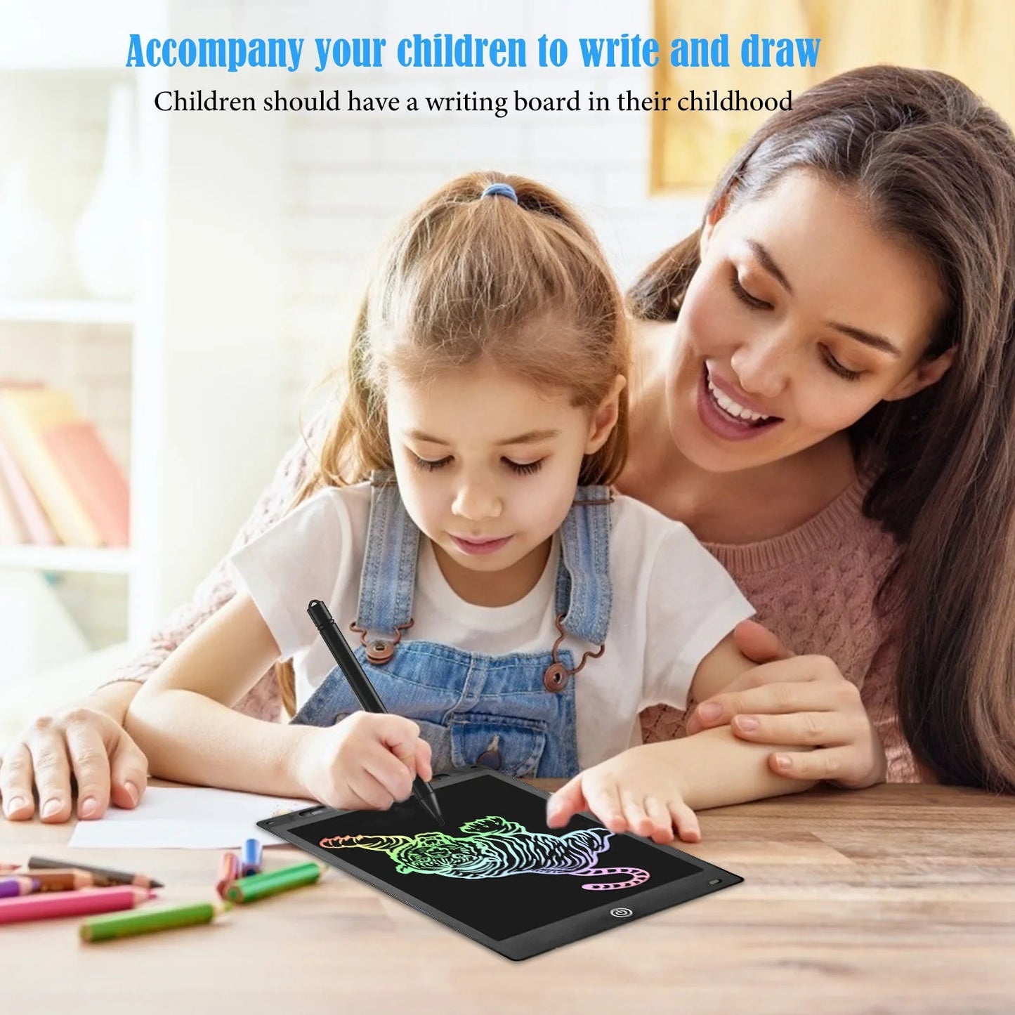 6.5 inch LCD Writing Tablet Drawing Board Montessori Educational Drawing Toys For Kids