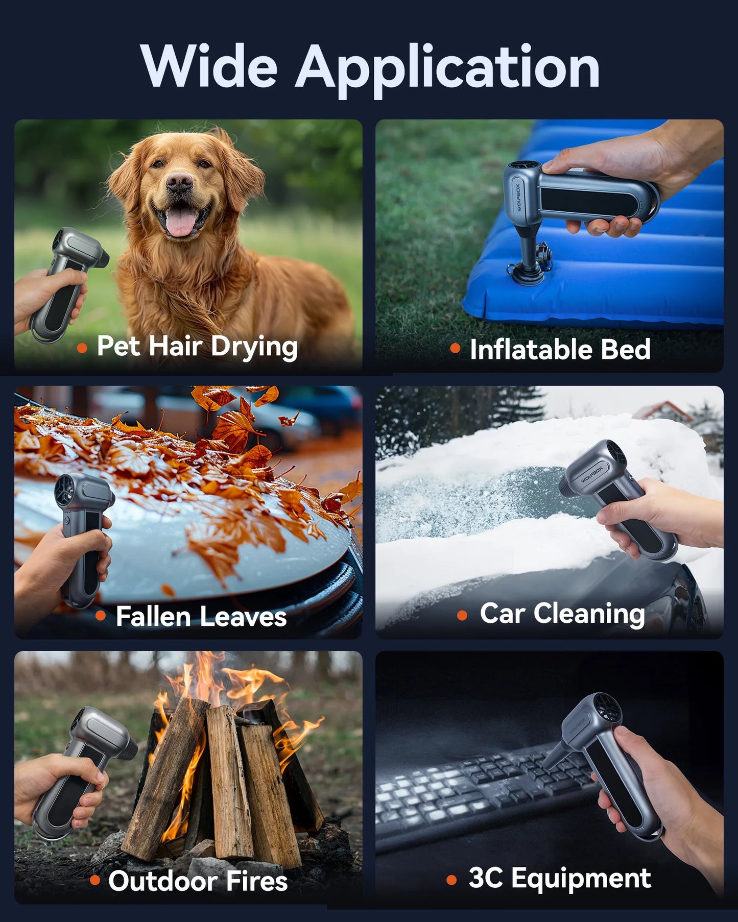 Electric Air Duster Air Blower-150000RPM Super Power, Rechargeable 3-Gear Brushless Motor for Car/PC/Home/Outdoor