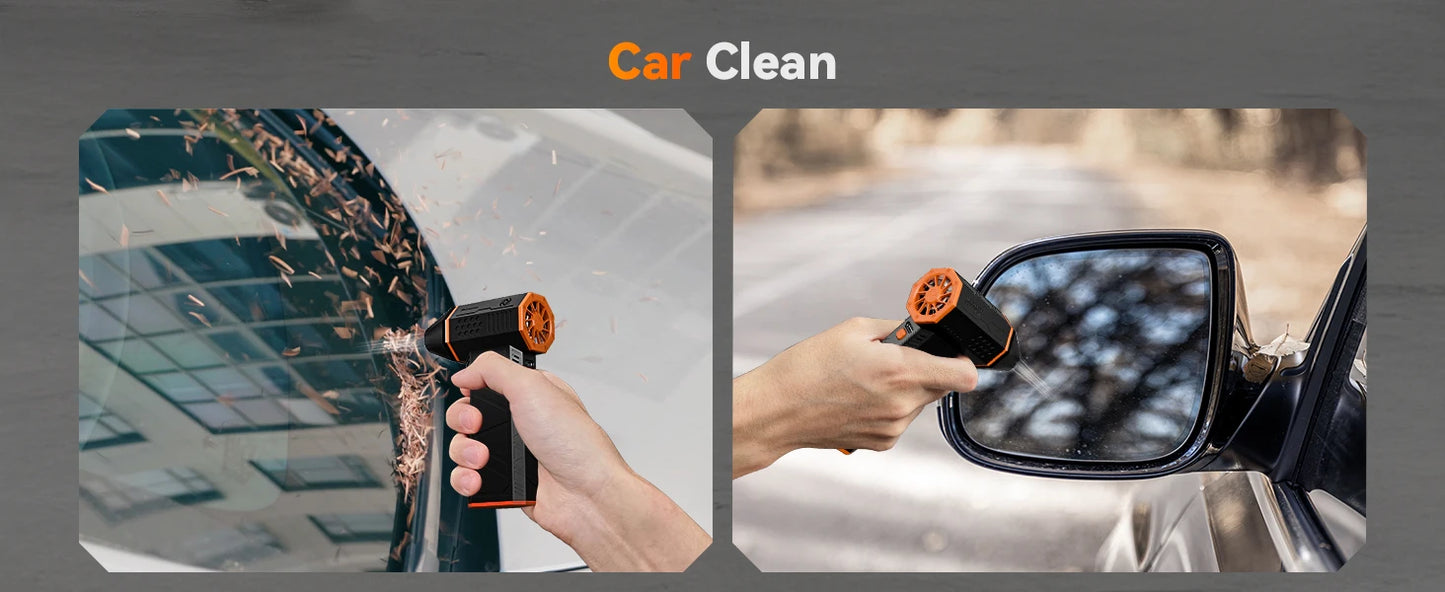 Electric Air Duster Air Blower-110000RPM Super Power, Rechargeable 3-Gear Brushless Motor for Car/PC/Home/Outdoor