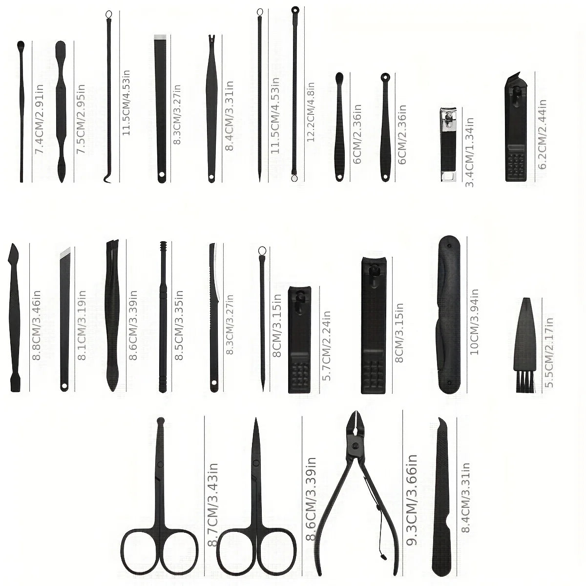 Professional Nail Clippers Manicure Tool Set, With Portable Travel Case, Cuticle Nippers And Cutter Kit, Grooming Kit For Travel