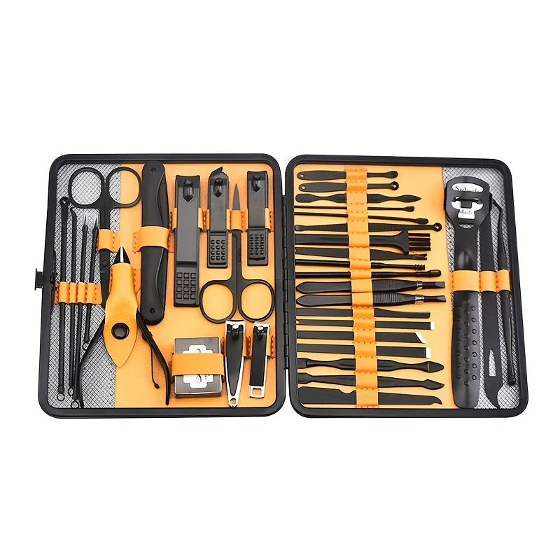 Professional Nail Clippers Manicure Tool Set, With Portable Travel Case, Cuticle Nippers And Cutter Kit, Grooming Kit For Travel