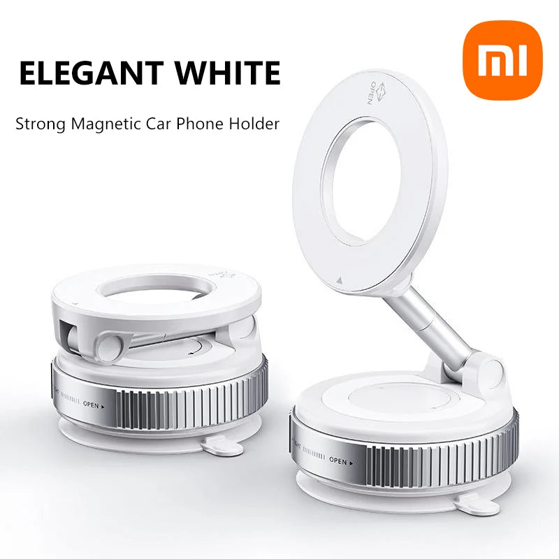 K007 Strong Magnetic Phone Holder Foldable Design 360° Adjustable Vacuum Car Mount For Car Desk Bathroom Magnetic Bracket