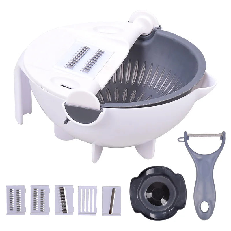 4 In 1 Vegetable Cutter Multifunctional Handheld Electric Wireless Chop Garlic Mash Minced Slice Onion Cutting Cooking Gadget