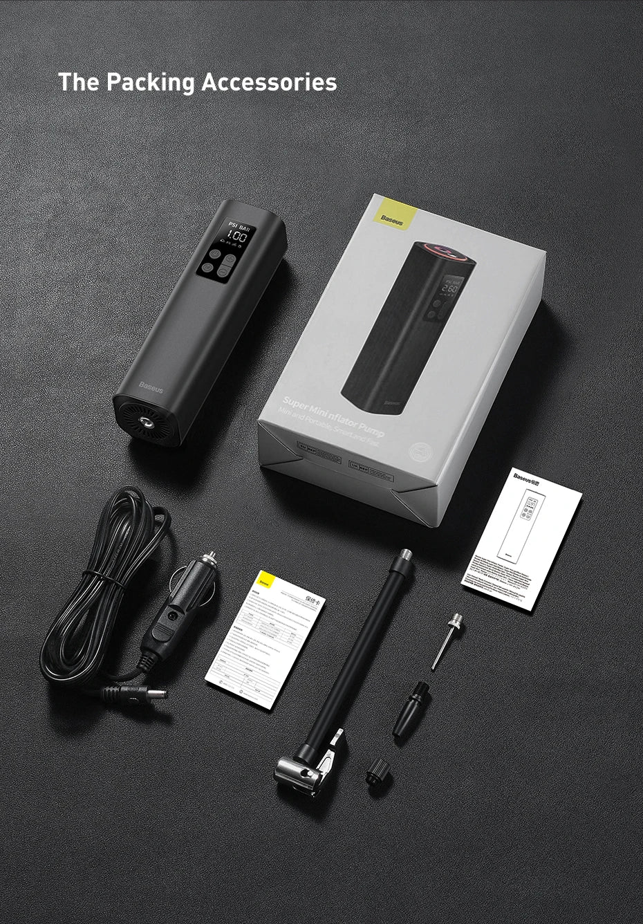 Mini Car Air Compressor , Smart Digital Inflatable Pump For Car Bicycle Boat Air Pump