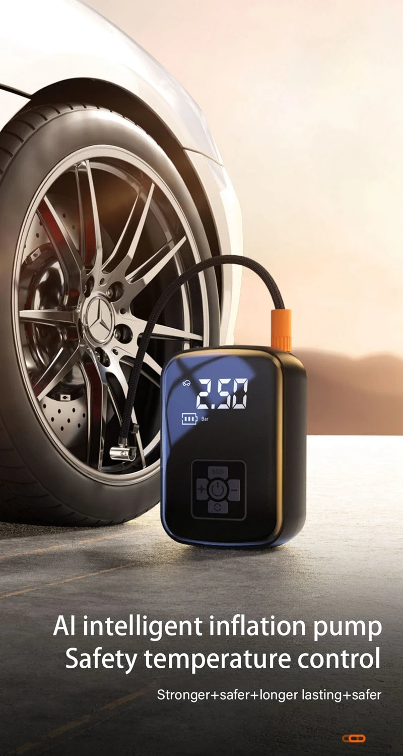 Wireless Car Air Compressor Air Pump Electric Tire Inflator Pump for Motorcycle Bicycle Boat AUTO Tyre Balls Inflatable
