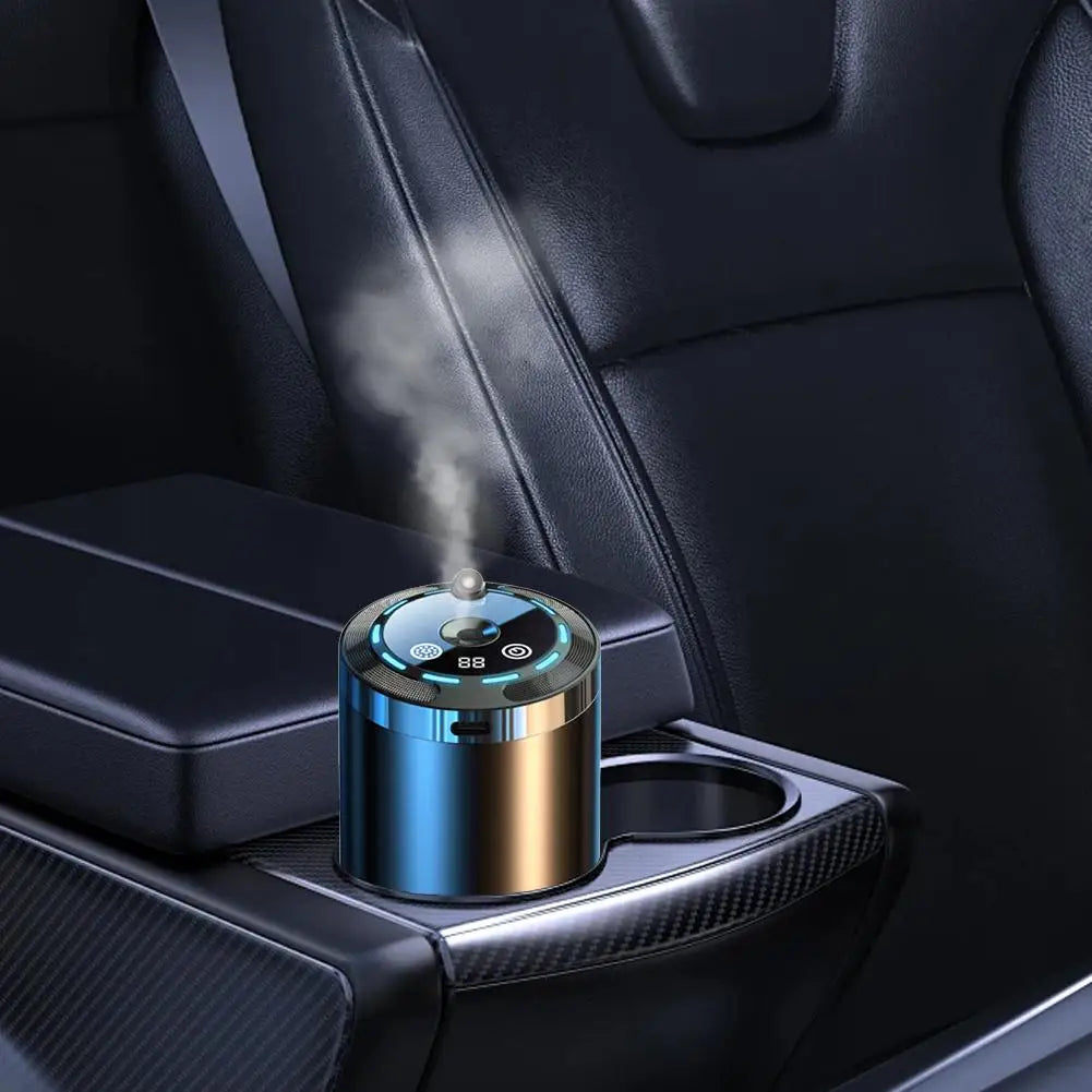 Car Fragrance Humidifier 5 Modes Scent Air Car Odor Eliminator Long Lasting Universal Car Diffuser With Digital Display