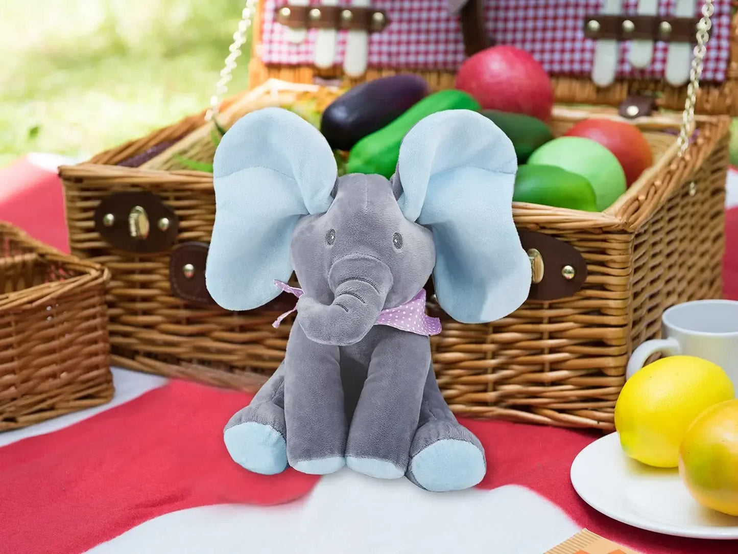 Animated Singing Elephant Plush – Moving Ears & Adorable Baby Toy