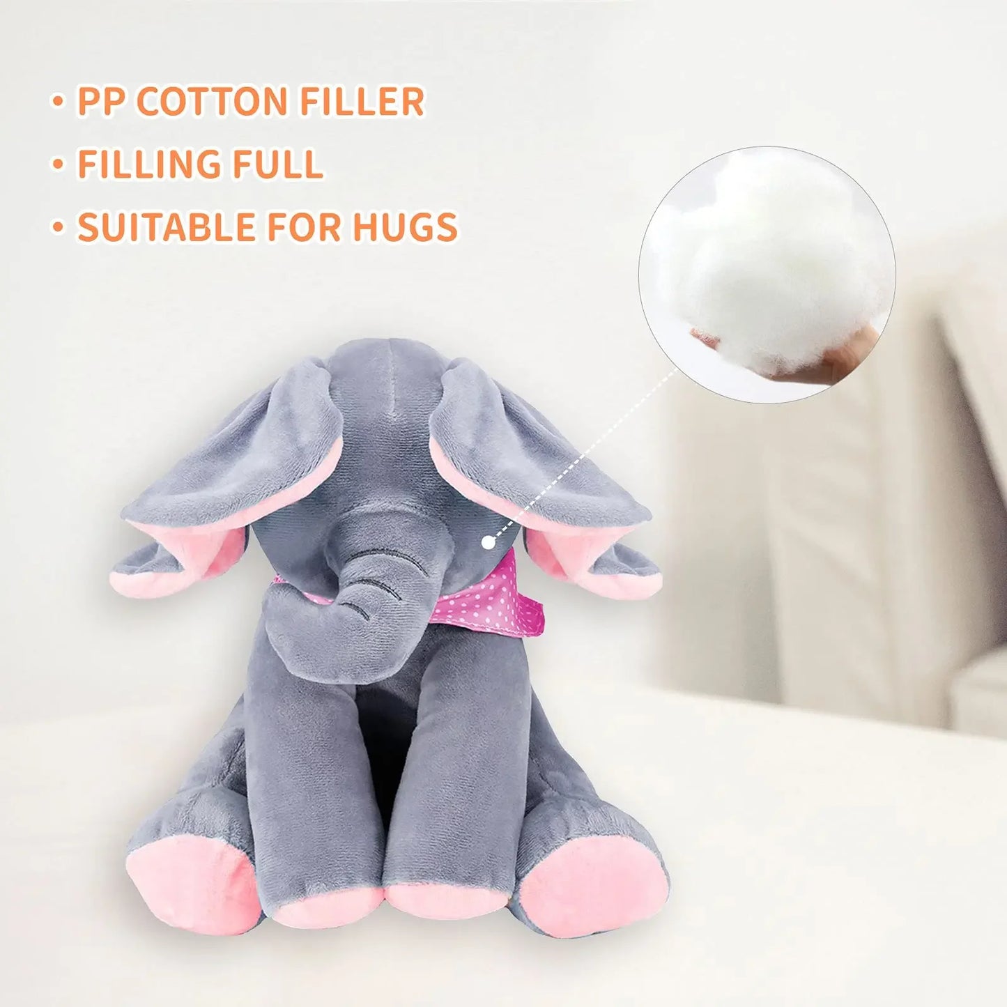 Animated Singing Elephant Plush – Moving Ears & Adorable Baby Toy