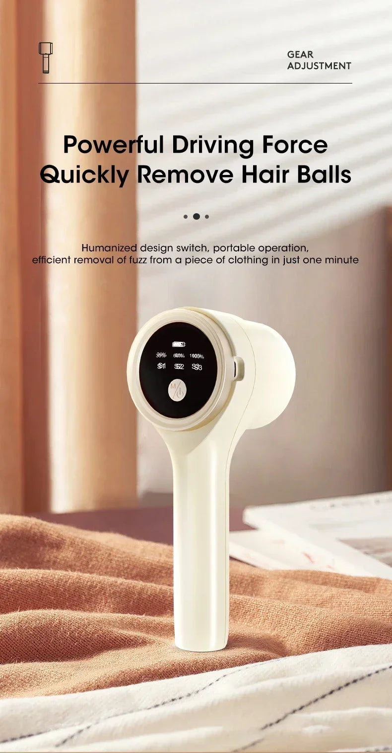Lint Remover for Clothing Portable Electric Fuzz Pellet Remover LED Display Rechargeable Fabric Shaver Fluff Remover Winter