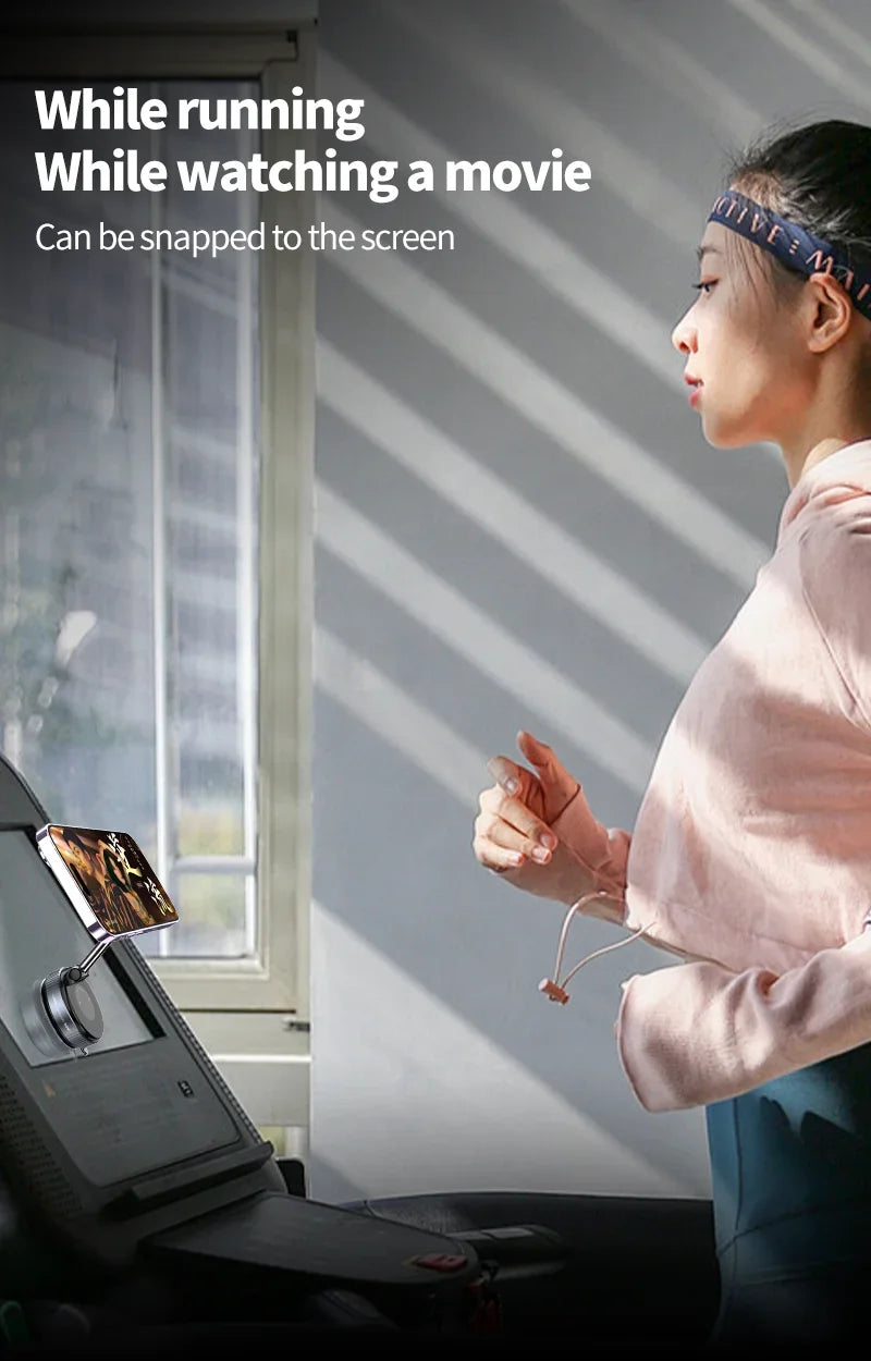 K007 Strong Magnetic Phone Holder Foldable Design 360° Adjustable Vacuum Car Mount For Car Desk Bathroom Magnetic Bracket